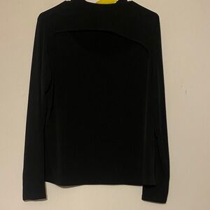 Tahari Classic Black Long Sleeve Top
